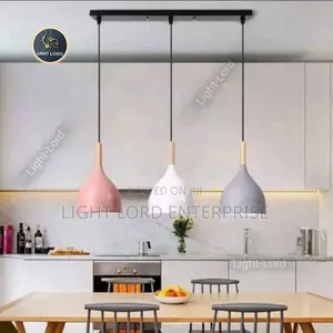 TK09060-pink-white-grey Adjustable Pendant Light