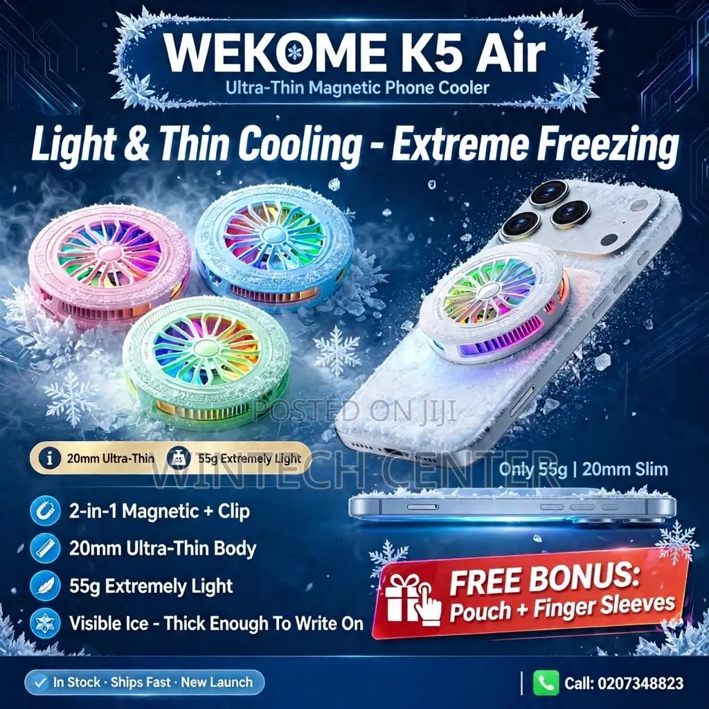 Magnetic Phone Cooler (Plus 1 Free Finger Sleeve)
