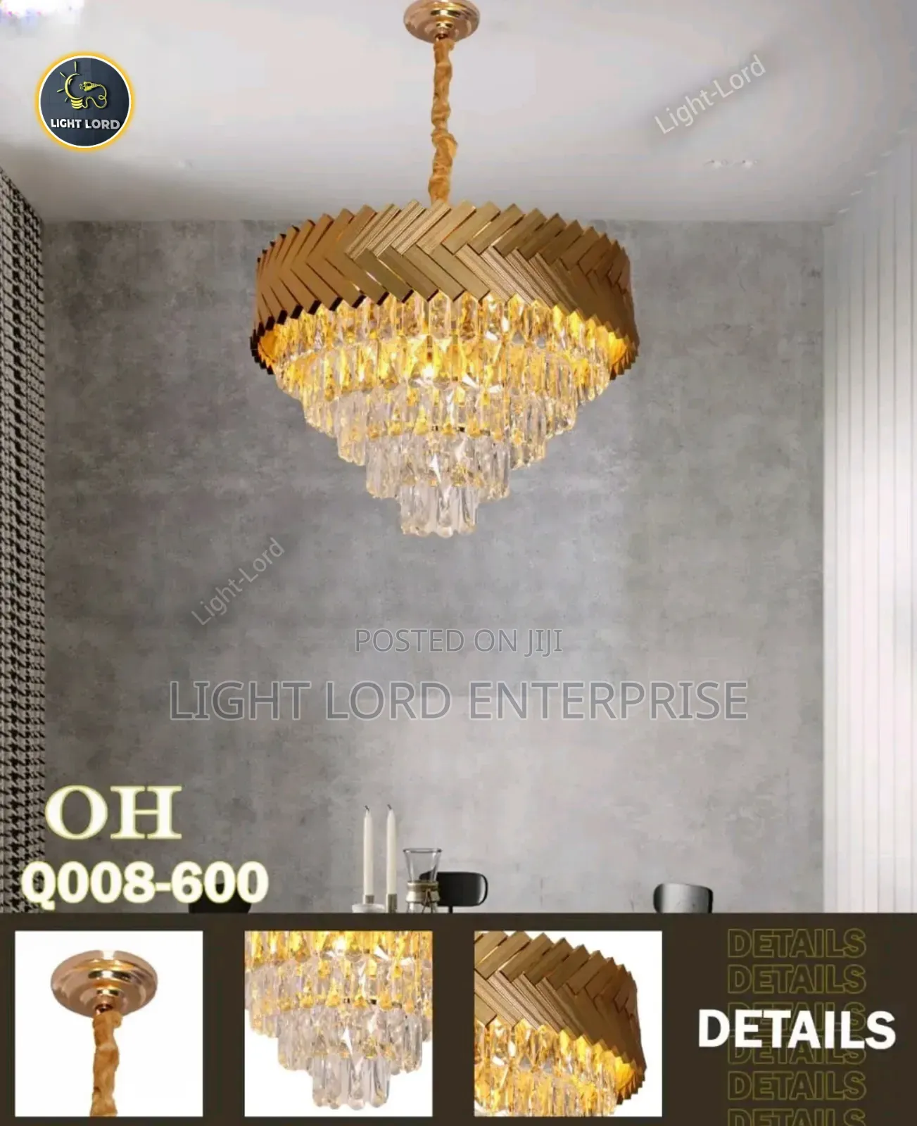 Q008-400mm Basket Shape 400mm Chandelier