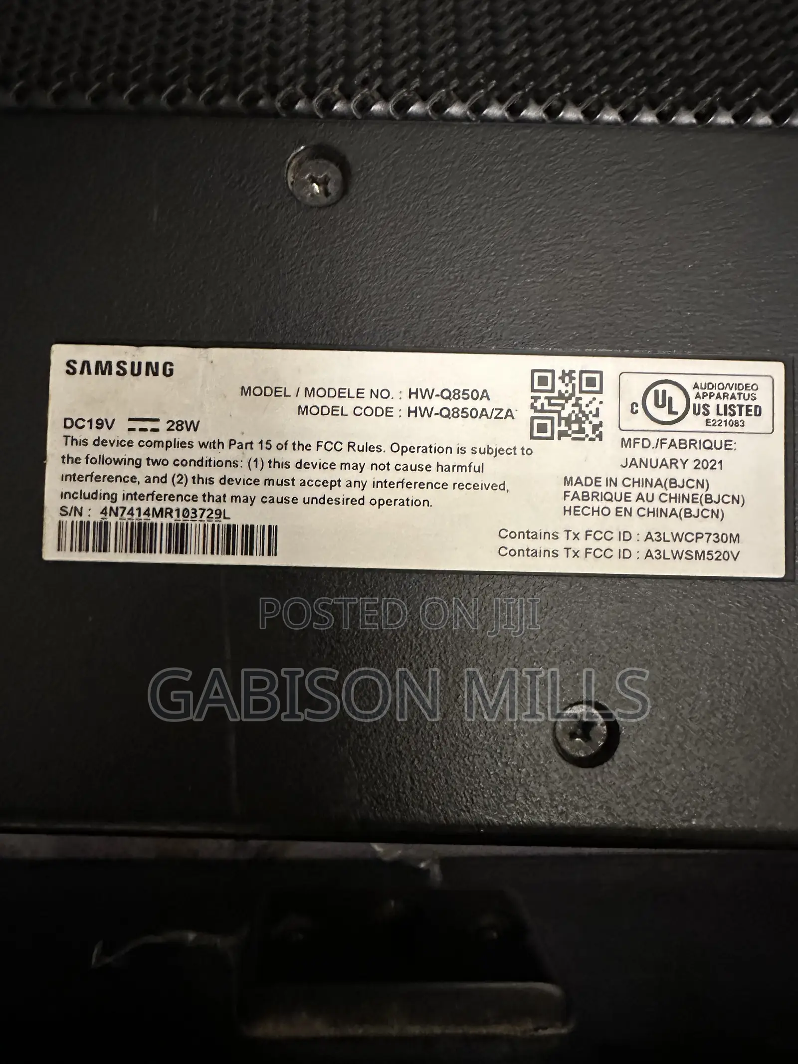 Wanted-Samsung Subwoofer PS-WR75BB/PS-WR86BB/PS-WR65BB for Q850a/Q800a