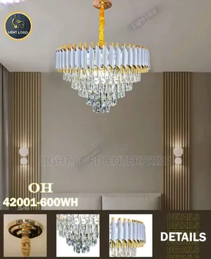 420001-400mm WH Chandelier Light White