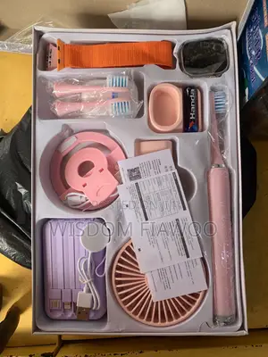 Smart Watch With Electric Brush, Powerbank and Hand Fan