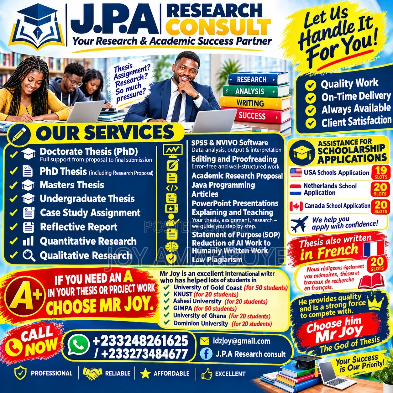 Thesis/ Dissertation Services