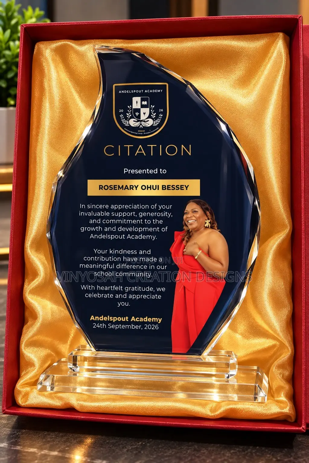 Crystal Plaque With Branding