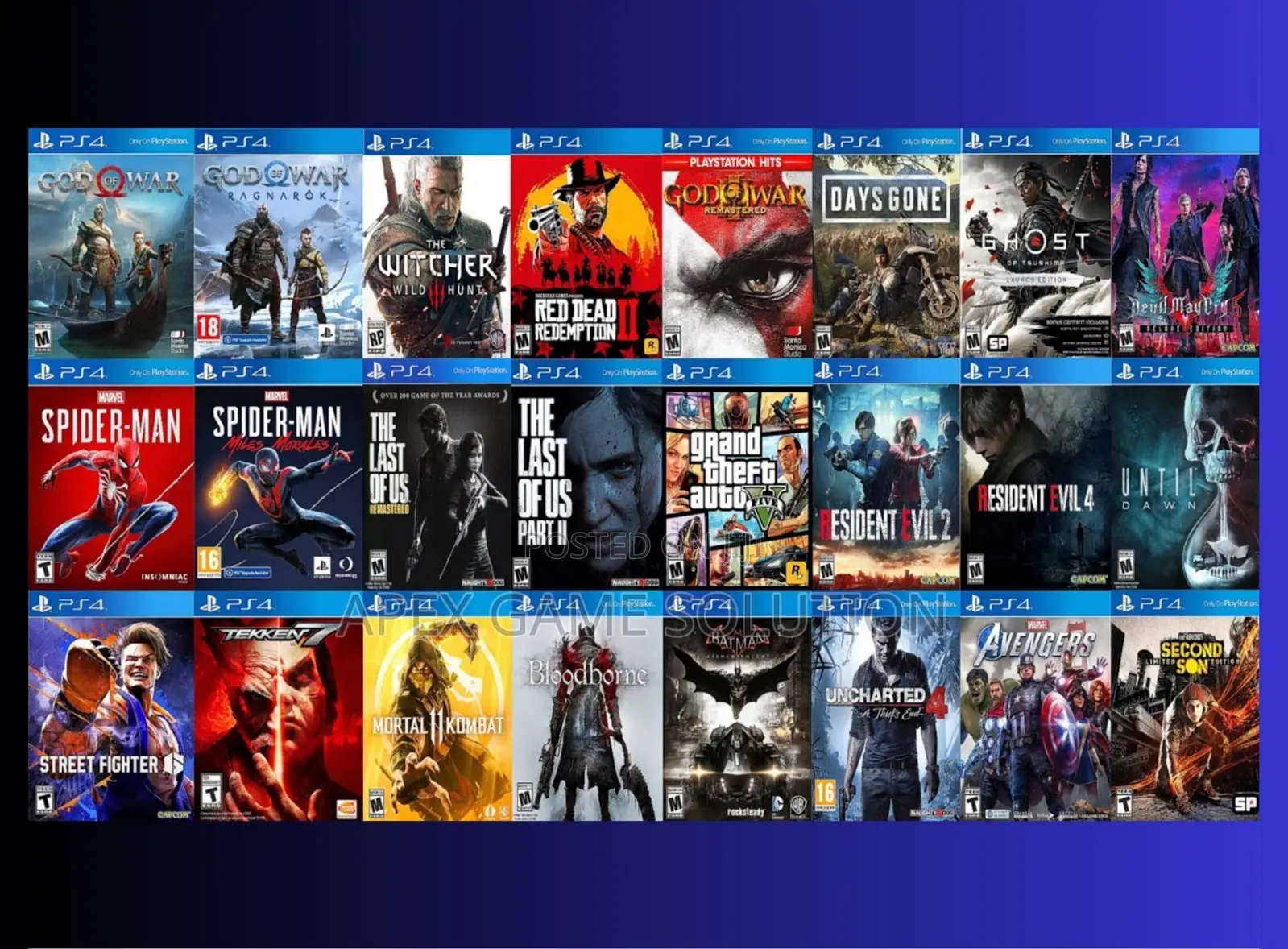 Ps2, Ps3, Ps4 PC Games