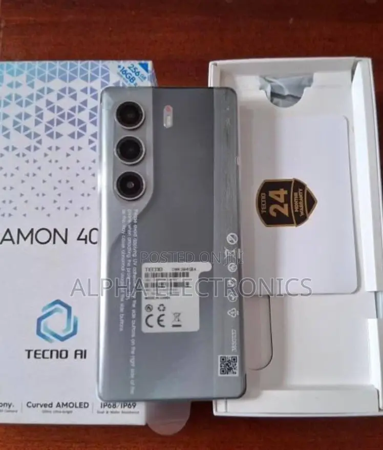 New Tecno Camon 40 Pro 5G 256 GB Black
