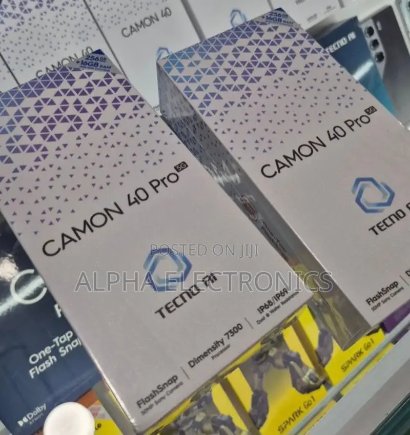 New Tecno Camon 40 Pro 5G 256 GB Black