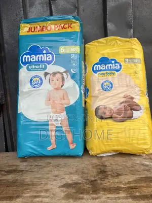 Mamia Ultra-Fit New Baby Diapers (Jumbo Packs)