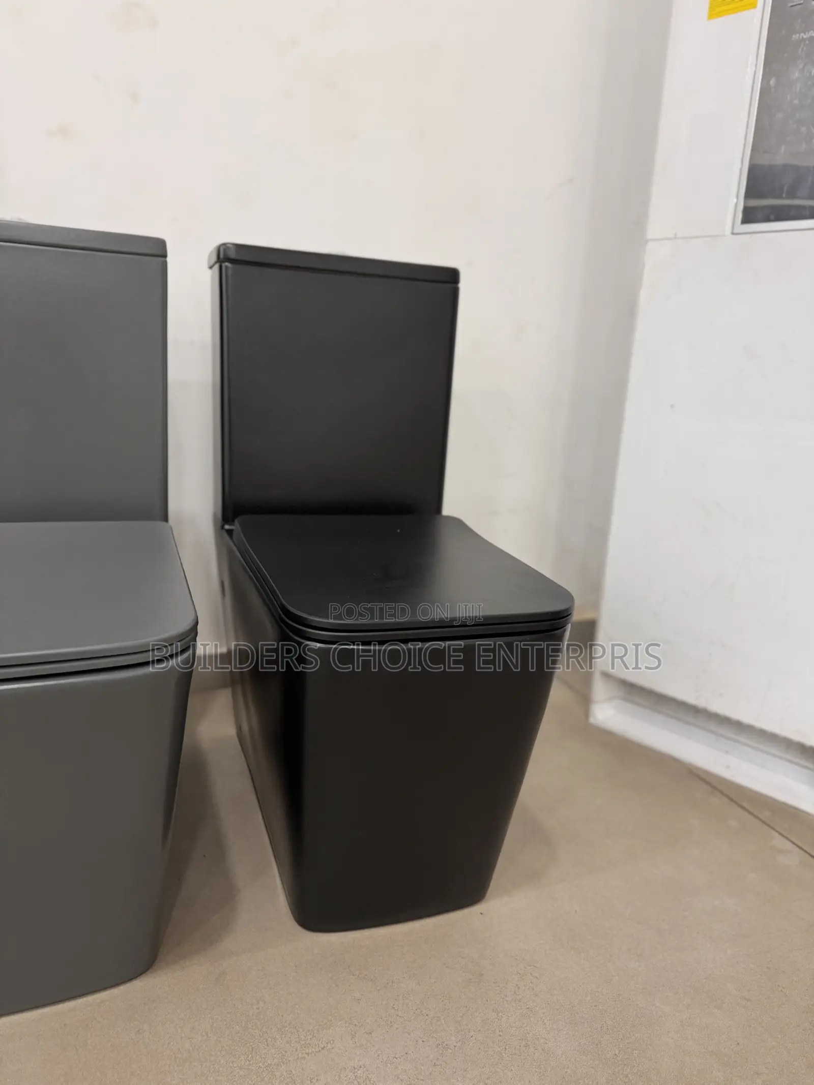 Matte Black Designed Water Closet