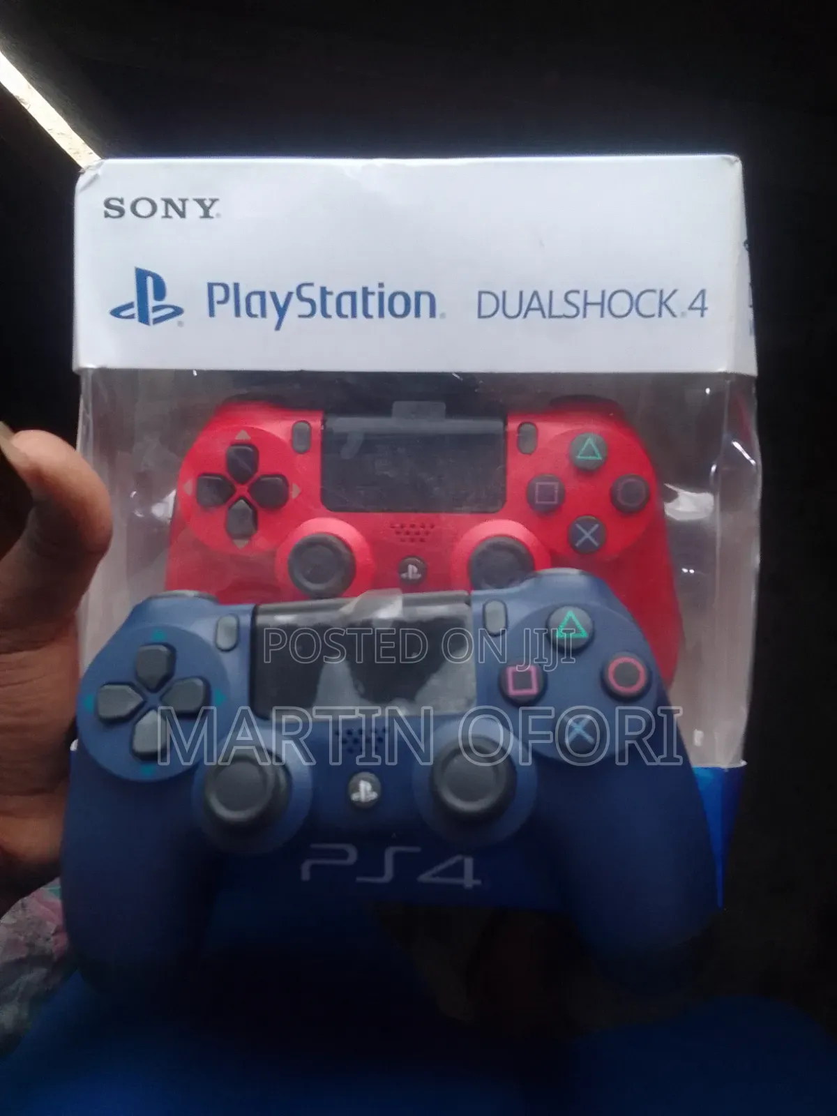 Ps4 Controller Two Pair Red and Blue New With Original Battery New
