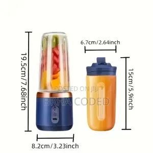 Portable Rechargeable 6-Blade Electric Juicer Blender