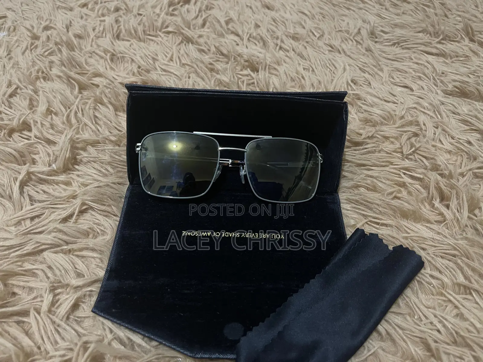 Original Privé Revaux "Rico" Square Navigator-Style Sunglasses