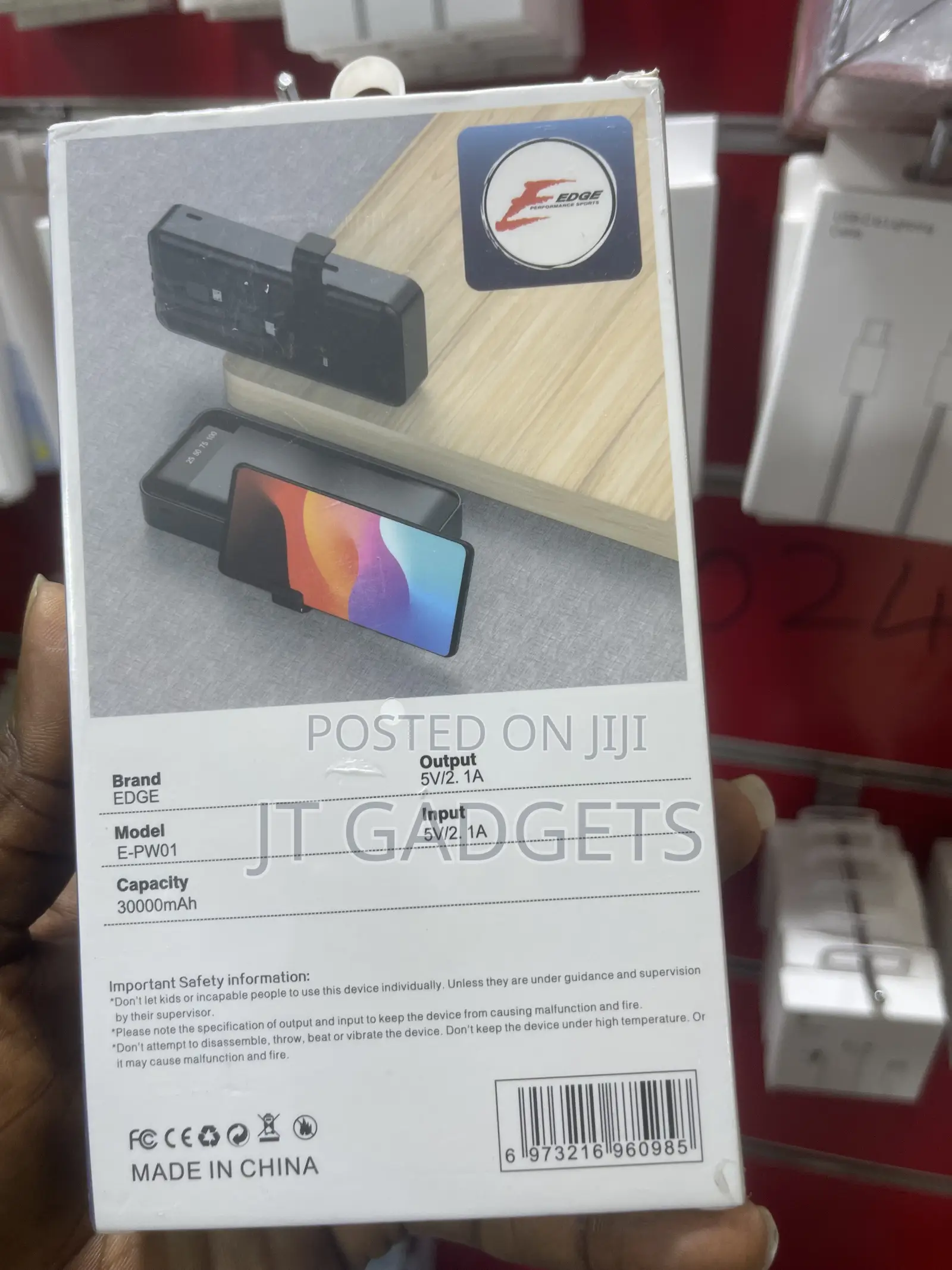 EDGE 30,000mAh Power Bank (E-Pw01)
