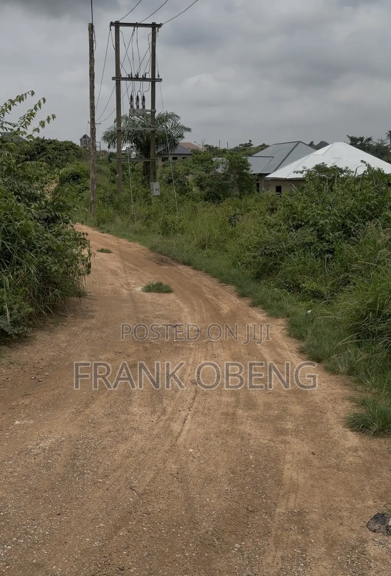 Beautiful Location One Plot With Uncompleted Building in Ejisu