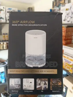 Portable 360° Airflow Mini Dehumidifier With 7-Color LED Light