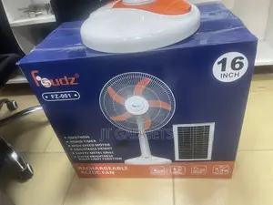 Fsudz 16" Rechargeable AC/DC Fan + Solar Panel (FZ-001)