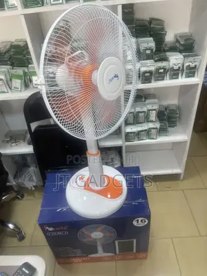 Fsudz 16" Rechargeable AC/DC Fan + Solar Panel (FZ-001)