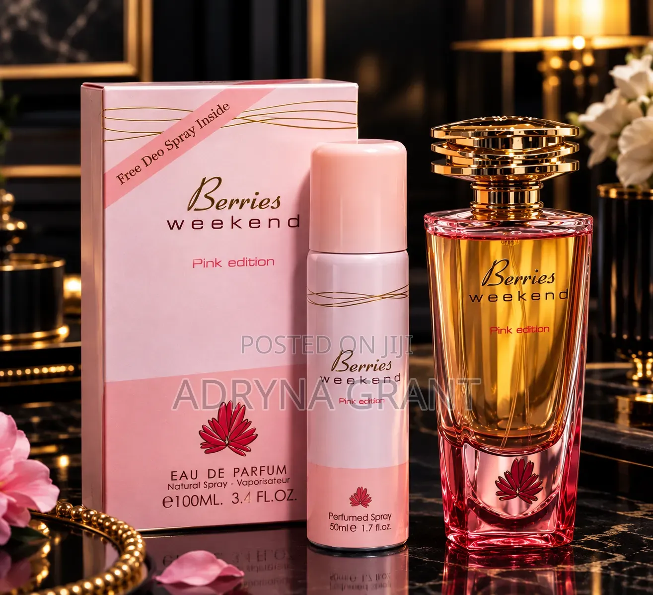 Fragrance World-Berries Weekend Pink Edition+free Deo Spray
