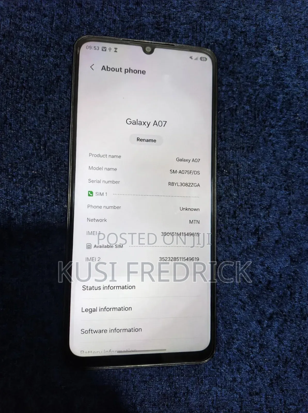 Samsung Galaxy A07 64 GB Black