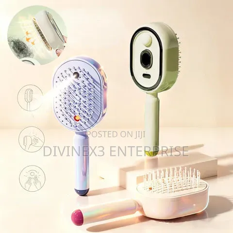 Electric 3-in-1 Spray Massage Hair Brush