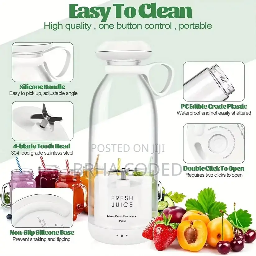Fresh Juice Portable Mini Fruit Blender 350ml