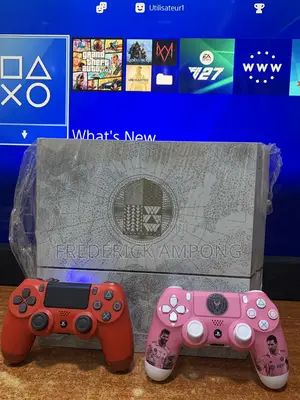 In Use Limited Edition Ps4 With Two Controllers and All Accessories