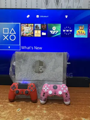 In Use Limited Edition Ps4 With Two Controllers and All Accessories