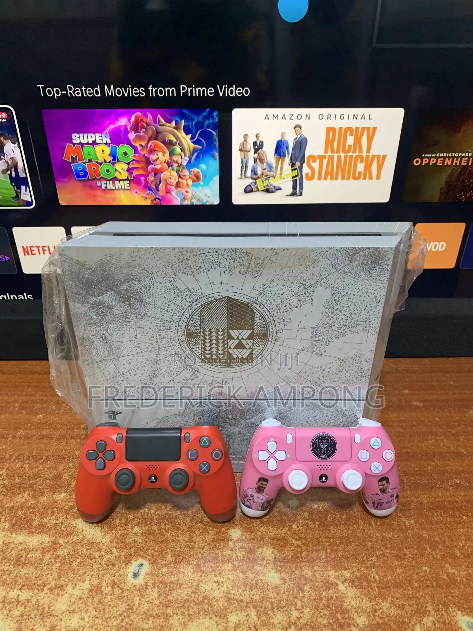 In Use Limited Edition Ps4 With Two Controllers and All Accessories