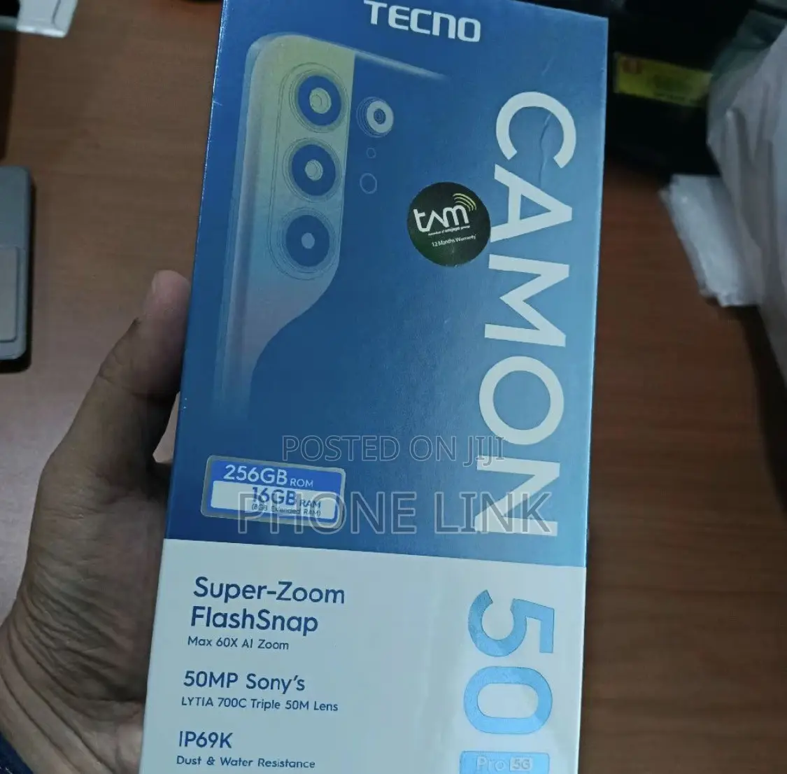 New Tecno Camon 50 Pro 256 GB Black