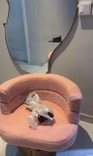 Fluffy Bobo Vanity Chair Baby Pink