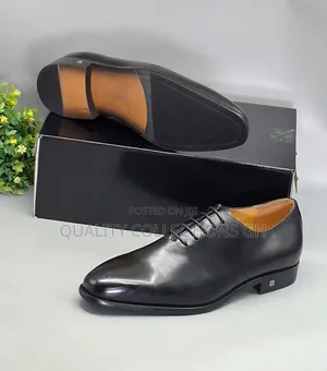 Black Wholecut Shoe