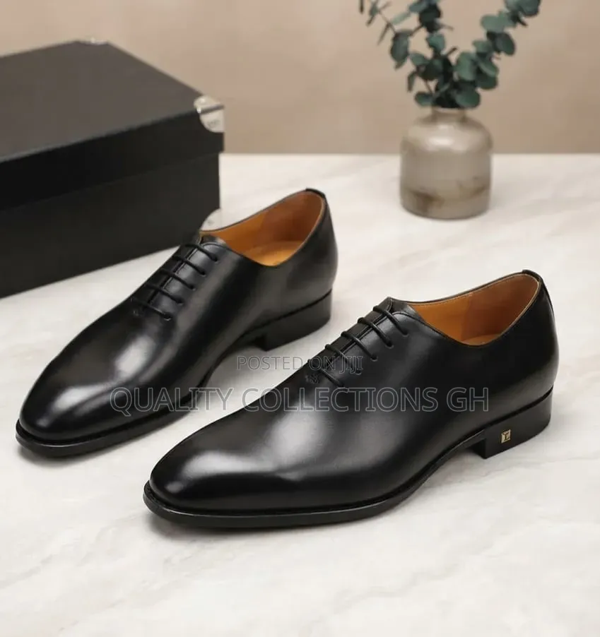 Black Wholecut Shoe