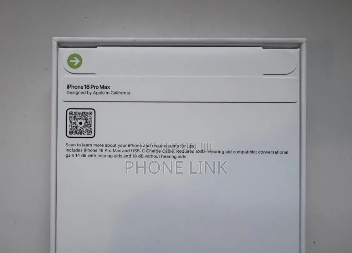 New Apple iPhone 18 Pro Max 1 TB