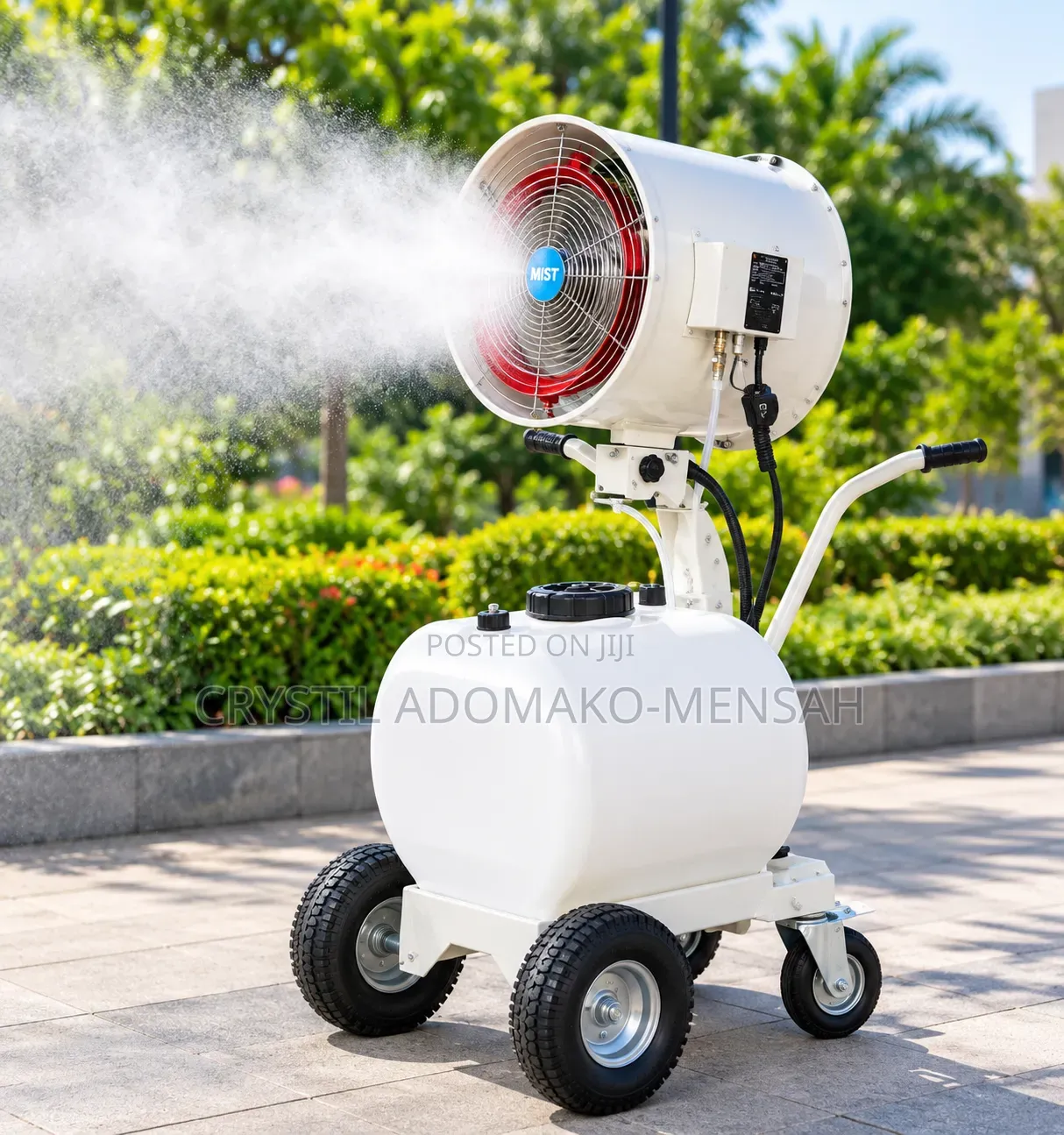 20-Inch Industrial Water Mist Fan - Rechargeable Battery Portable