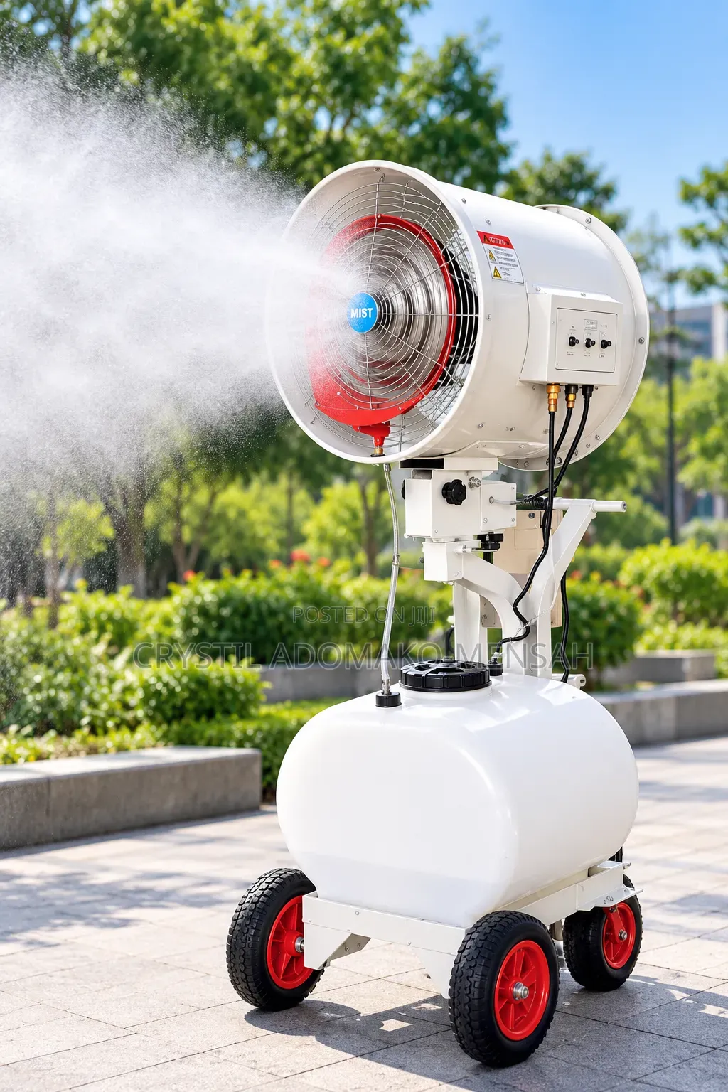 20-Inch Industrial Water Mist Fan - Rechargeable Battery Portable