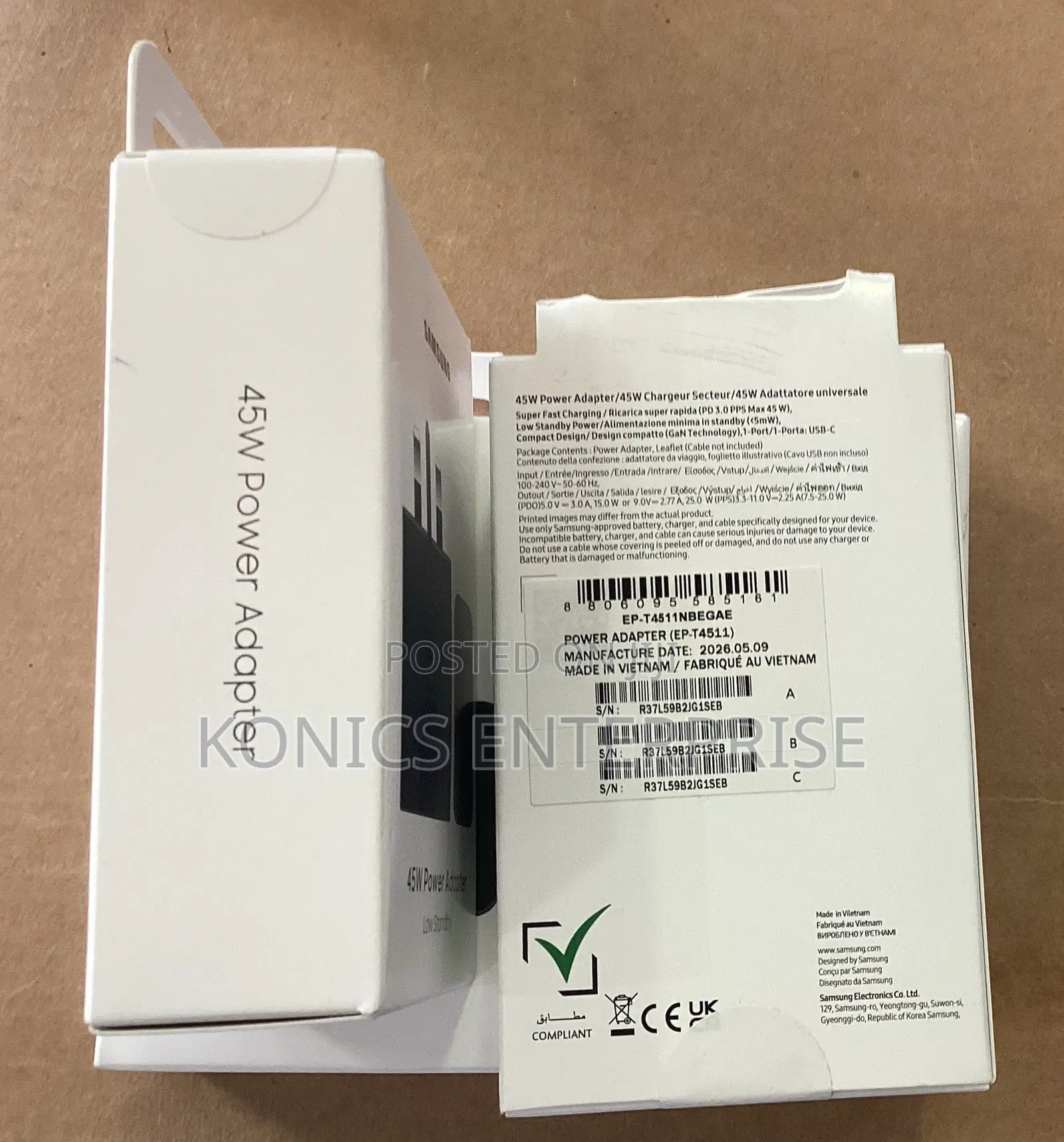 Samsung 45W Power Adapter