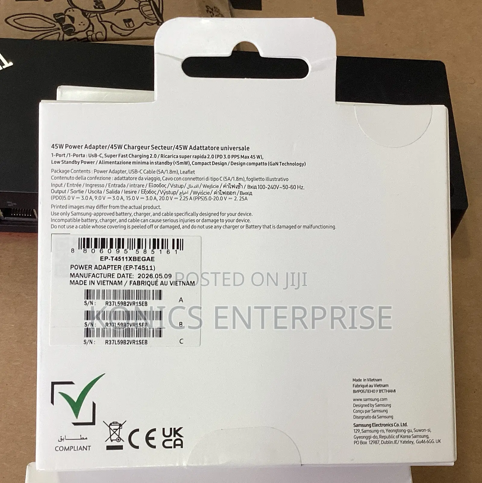 Samsung 45W Power Adapter