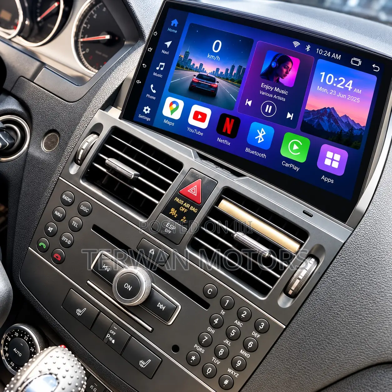 New Car Android Screen for Mercedes Benz C250 / C300 2007 to 2011