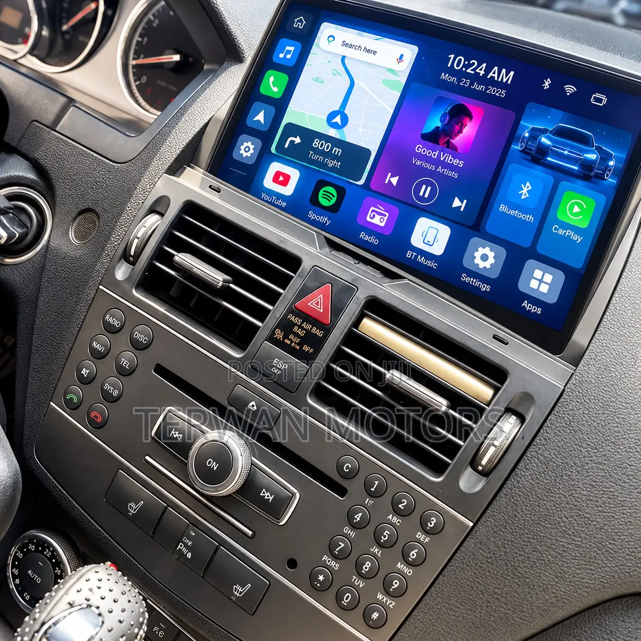 New Car Android Screen for Mercedes Benz C250 / C300 2007 to 2011