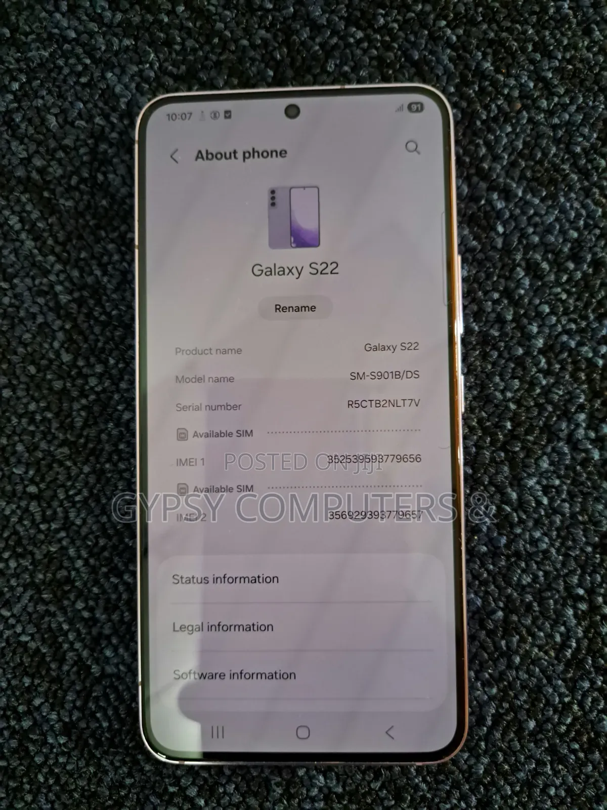 Samsung Galaxy S22 5G 128 GB Pink
