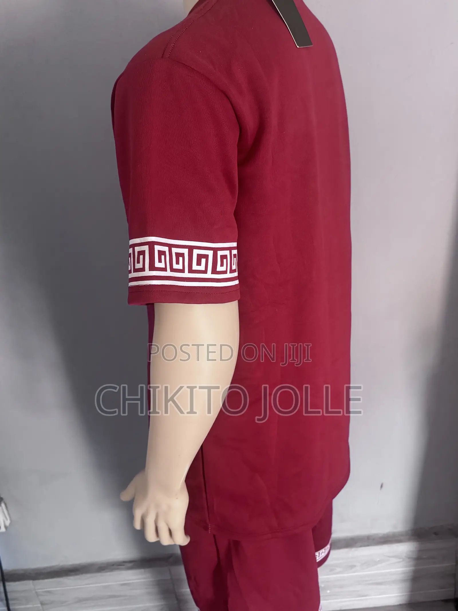 Burgundy Greek Set Top and Down