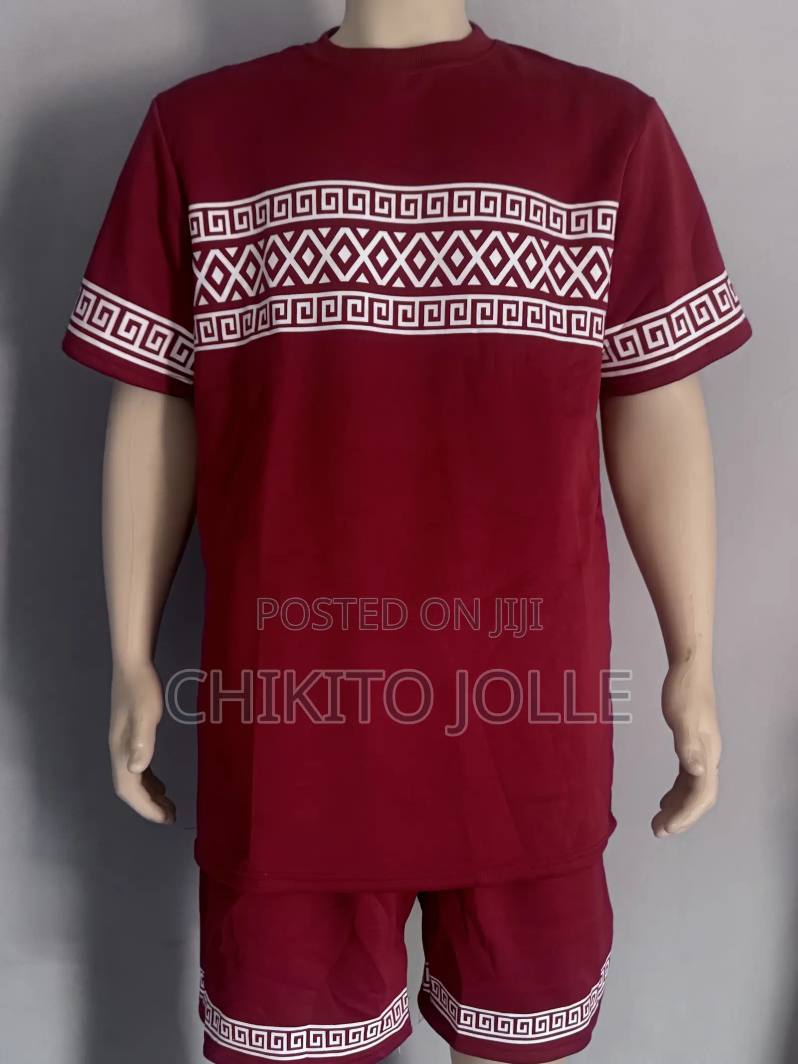 Burgundy Greek Set Top and Down