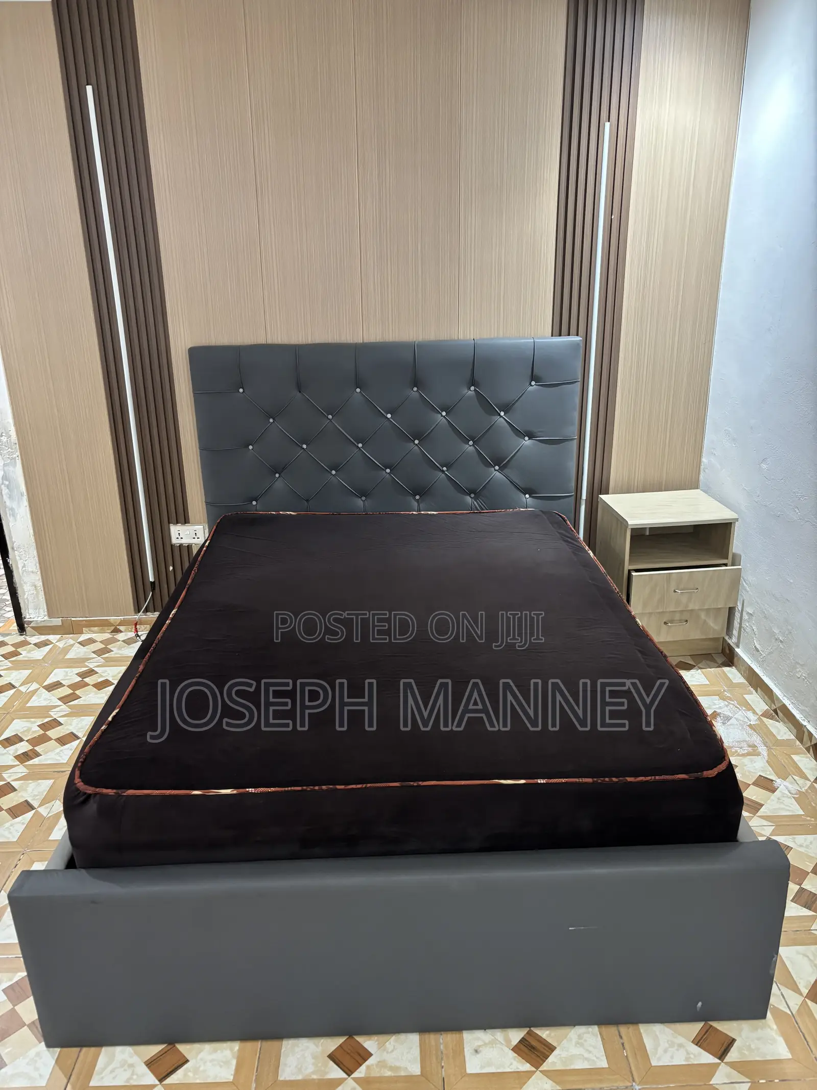 Double Size Bed Frame and Mattress