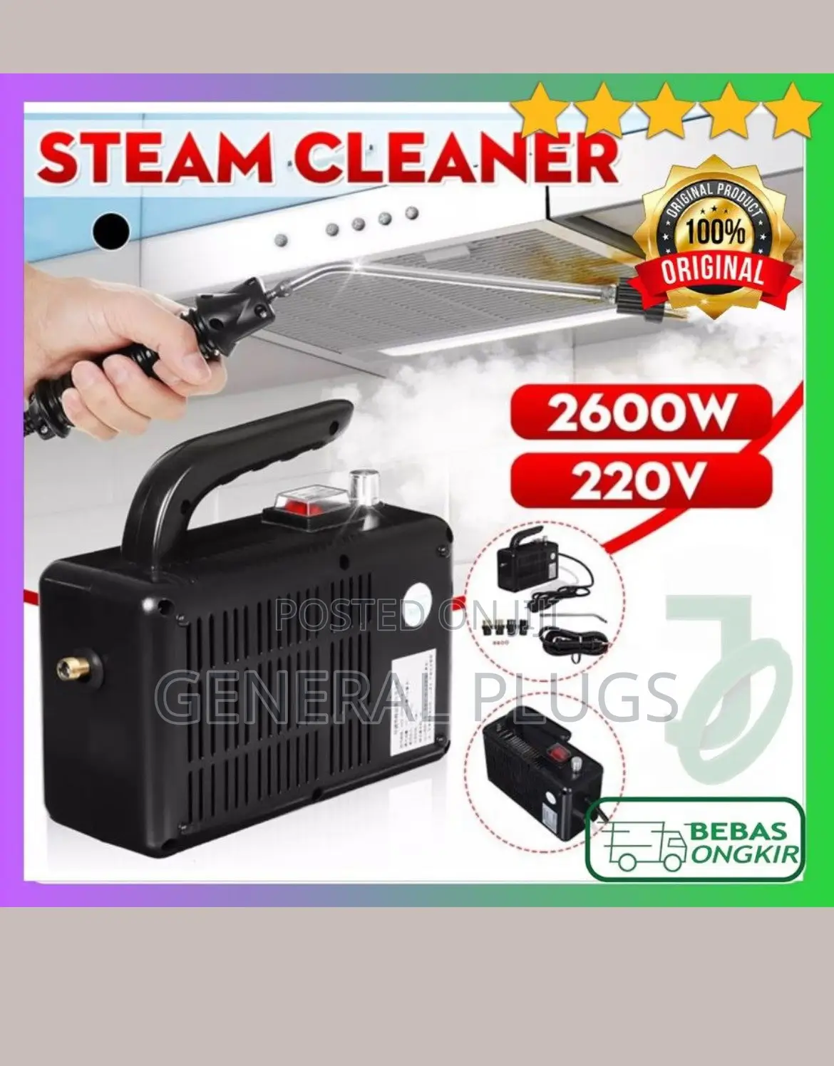 Luxury to Notch High Temperatur Deep Hot Steam Cleaner for Cars,AC Etc