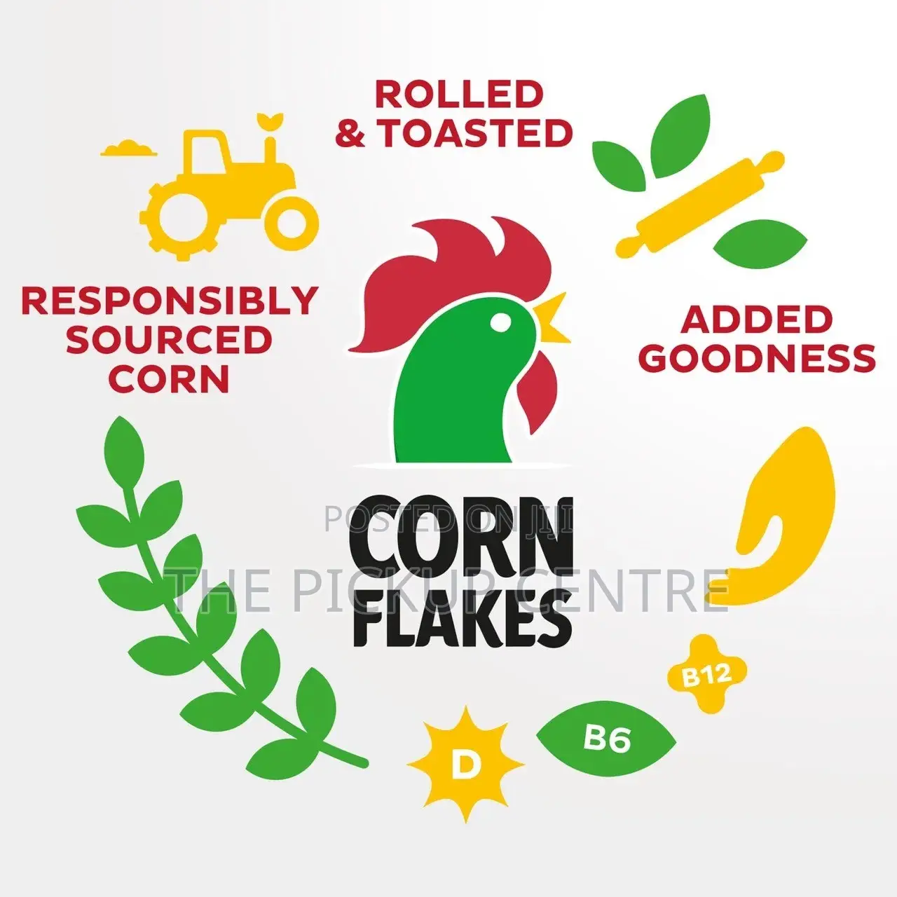 Kellogg's Corn Flakes Breakfast Cereal 1kg