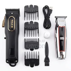 Waer Two in One Rechargeable Cordless Clipper + Trimmer Set