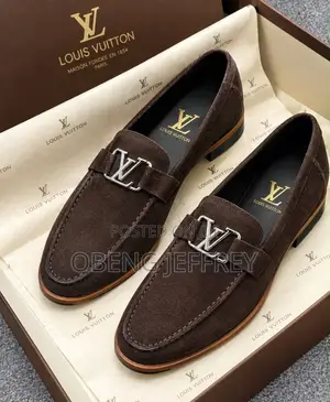 Original Louis Vuitton Brown Slip on Loafer