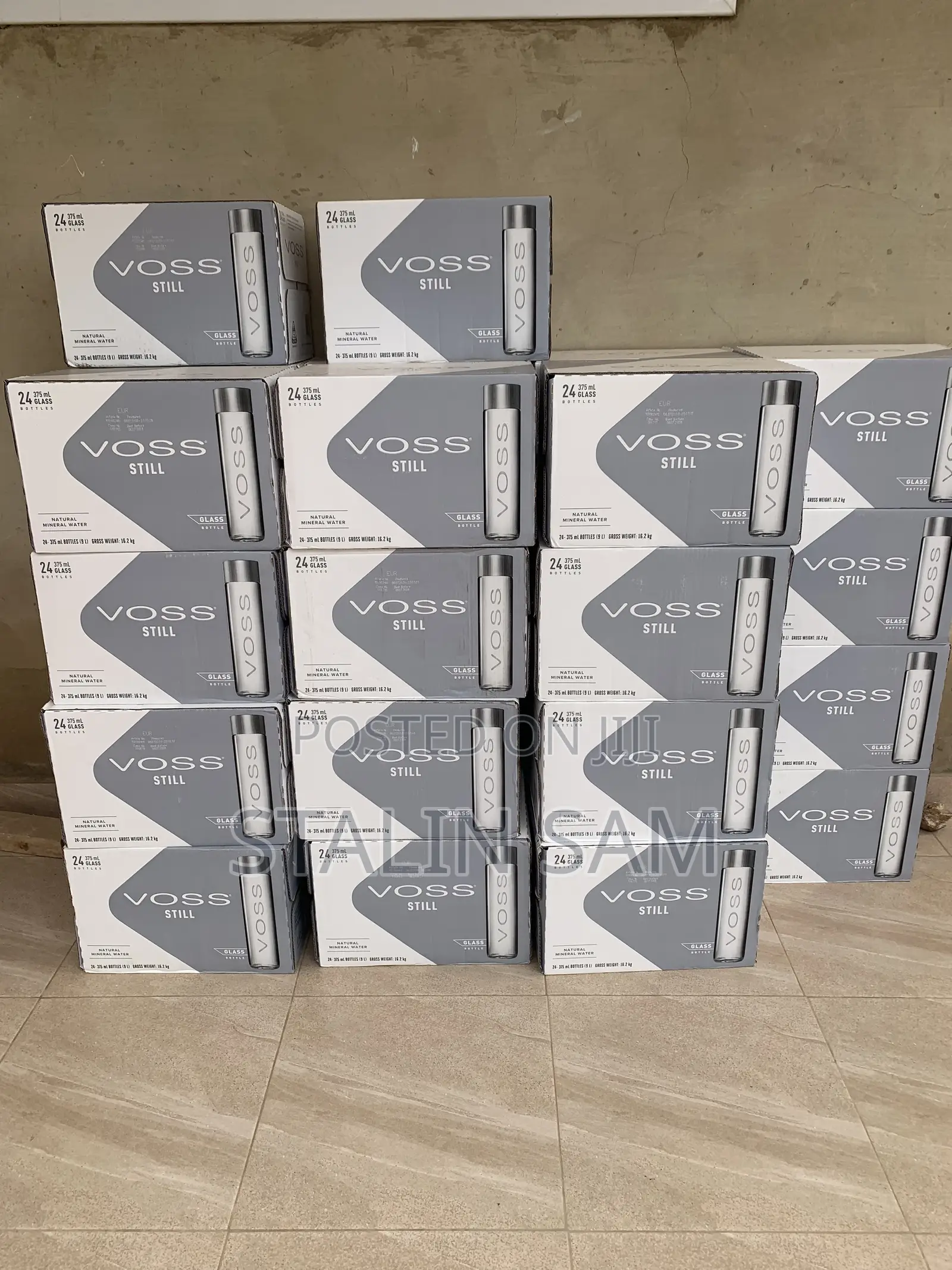 VOSS Water 375ml Glass Bottle - 30 Boxes Available Legon Hills