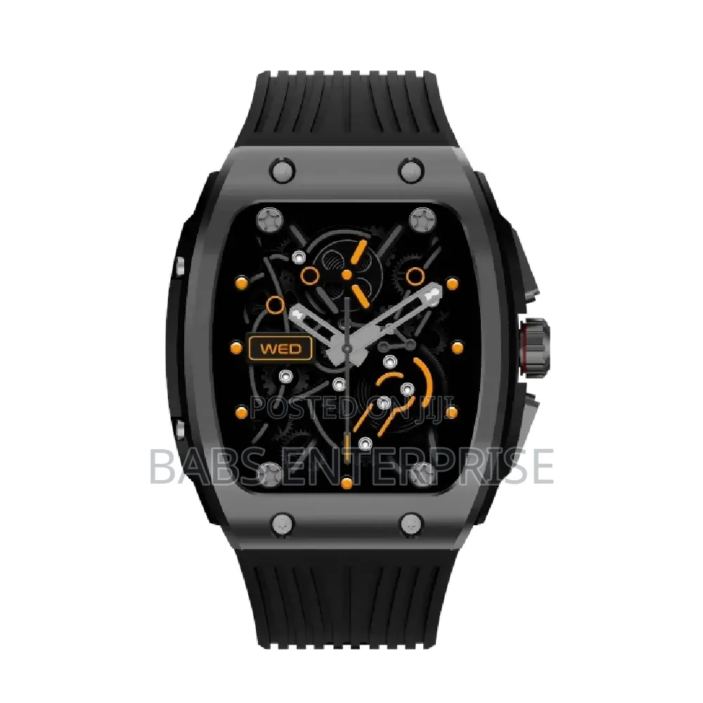 Green Lion Time Smart Watch 1.76 Inch HD IPS Display – Black