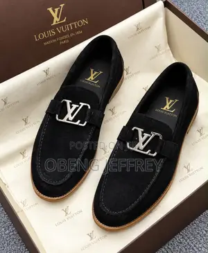 Original Louis Vuitton Black Slip on Loafer